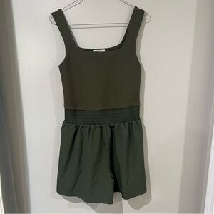 24/7 by Maurice’s Dark Green Romper